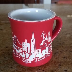 SAN FRANCISCO Red & white coffee/tea mug skyline